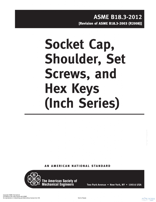 ASME B18.3 PDF