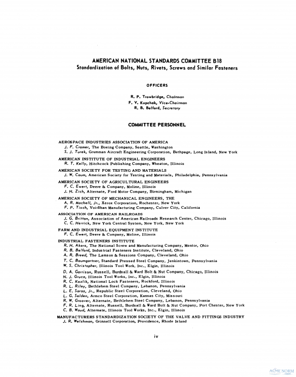 ASME B18.1.1 PDF