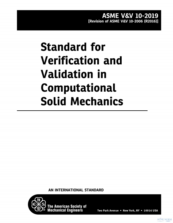 ASME V&V 10 PDF