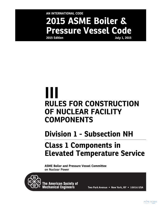 ASME BPVC.III.1.NH (ASME BPVC Section III 1 NH )PDF
