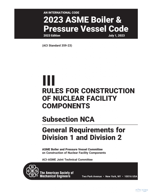ASME BPVC.III.NCA (ASME BPVC Section 3 NCA) PDF