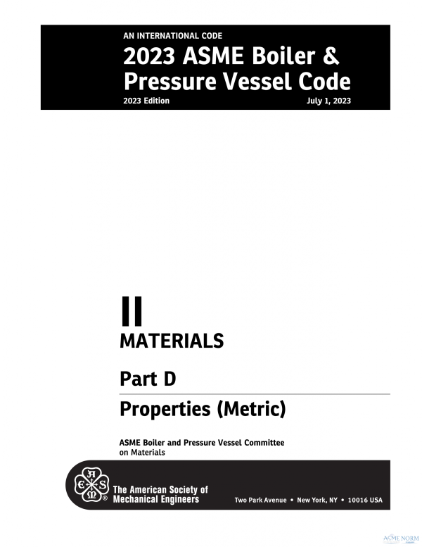 ASME BPVC.II.D.M (ASME BPVC Section 2 Part D Metric) PDF