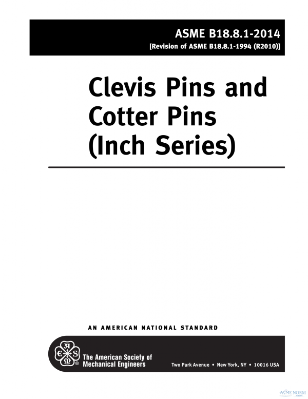 ASME B18.8.1 PDF