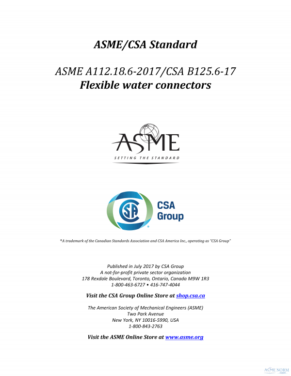 ASME A112.18.6/CSA B125.6 PDF