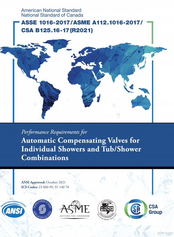 ASSE 1016/ASME A112.1016/CSA B125.16 PDF