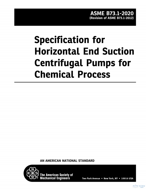 ASME B73.1 PDF