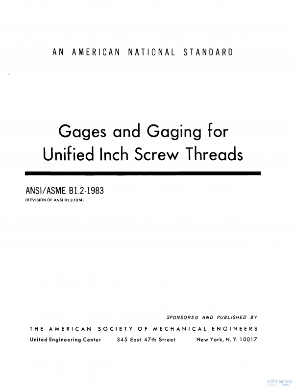 ASME B1.2 PDF