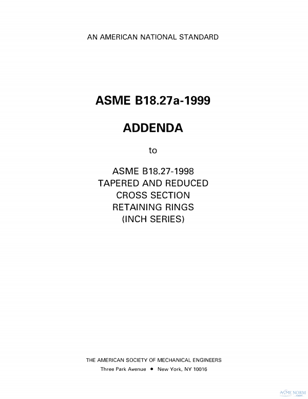 ASME B18.27 PDF