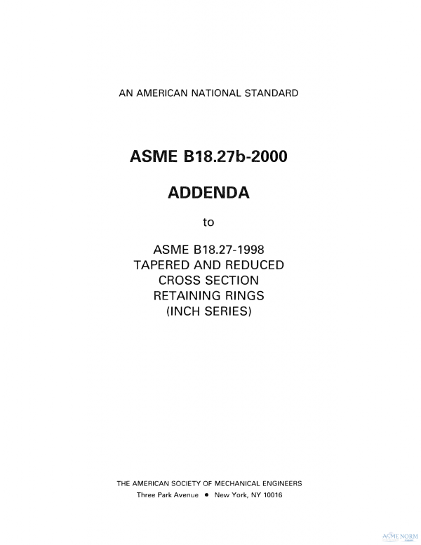 ASME B18.27 PDF