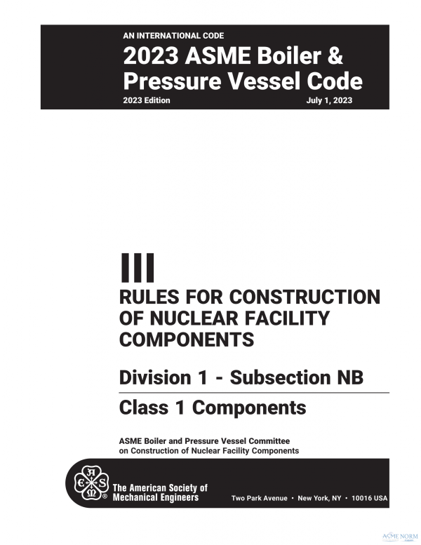 ASME BPVC.III.1.NB (ASME BPVC Section III Div 1 NB Class 1) PDF