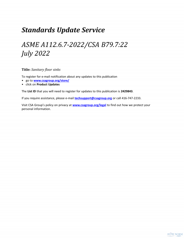 ASME A112.6.7/CSA B79.7 PDF