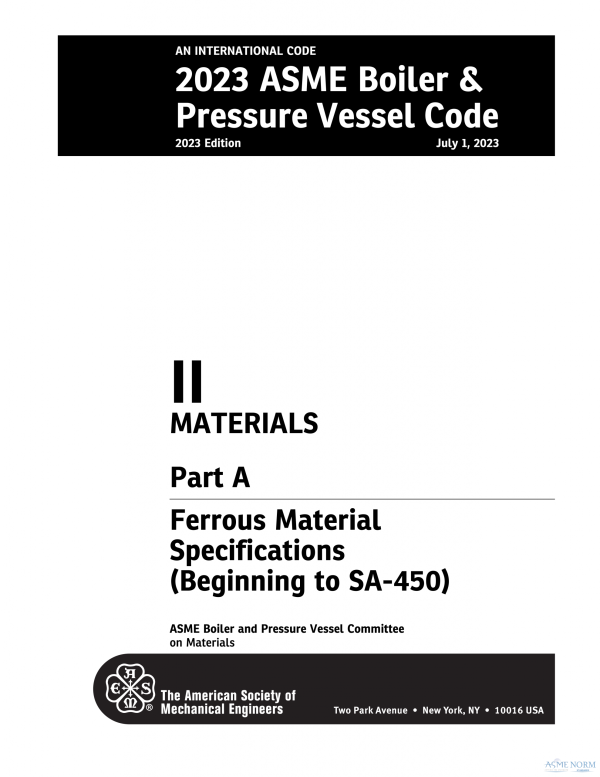 ASME BPVC.II.A (ASME BPVC Section II part A) PDF