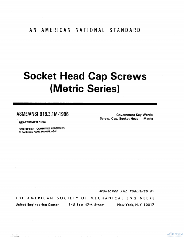 ASME B18.3.1M PDF