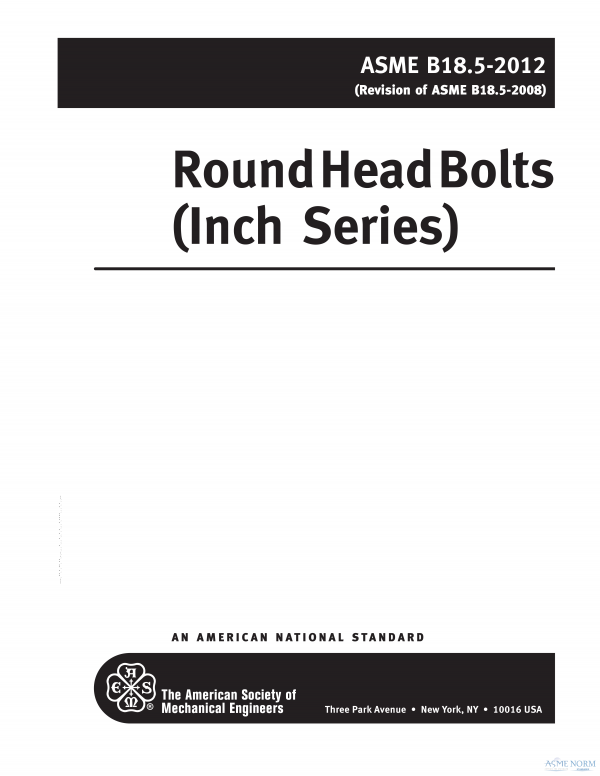 ASME B18.5 PDF