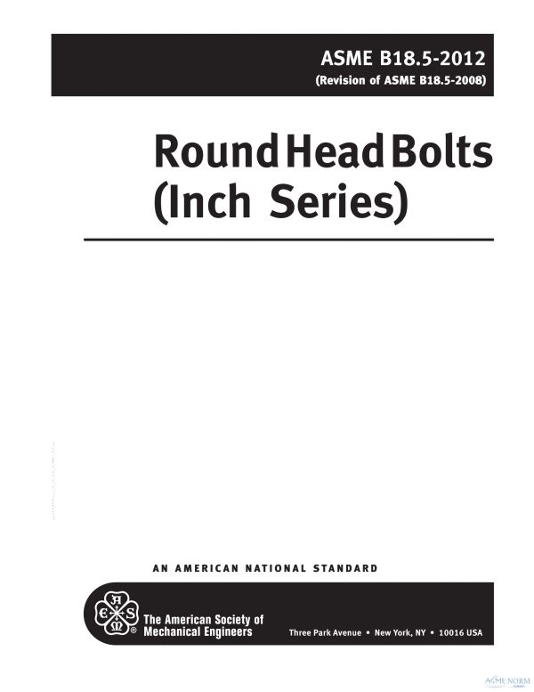 ASME B18.5 PDF